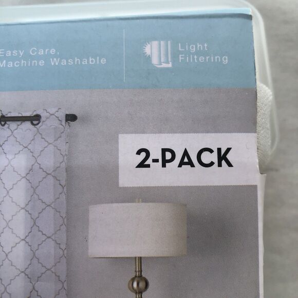 Sonoma Decorative Window Curtain Panels 2 Pack Leaf Embroidery - Picture 13 of 13